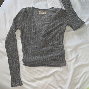 HOLLISTER CROSS LONG SLEEVE GREY
